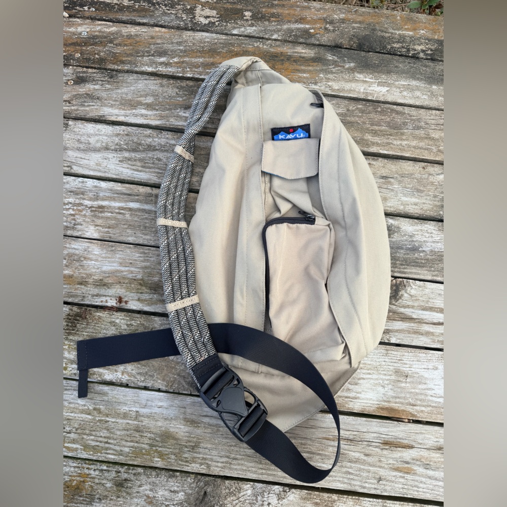 Kavu Beige/Tan Rope Sling Bag